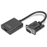 DIGITUS Konverter VGA > HDMI + Audio Full HD 1080p black