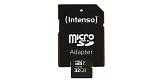 SD MicroSD Card 32GB Intenso SD-HC UHS-I inkl. SD- Adapter retail
