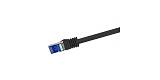 Logilink Patchkabel Ultraflex, Cat.6A, S/FTP, schwarz, 2 m