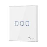 Sonoff T2EU3C-RF Smart Wall Touch Switch 3-Button White