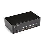STARTECH.COM KVM Switch HDMI 4 Port - 4K 30 Hz - KVM Extender fr HDMI - KVM HDMI Umschalter