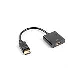 LANBERG Displayport (M)V1.2->HDMI(F) Kabel 0,1m schwarz
