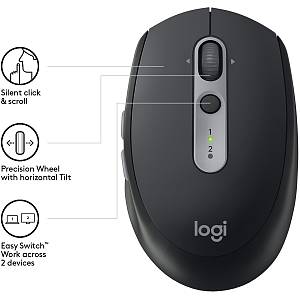 Logitech M590 Silent Bluetooth Optisch Graphit