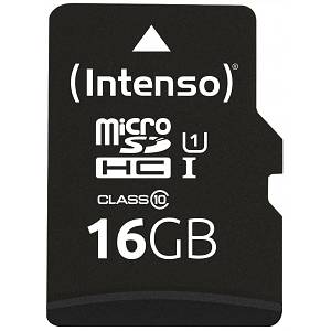 CARD Micro Card 16GB Intenso SD-HC UHS-I inkl. SD- Adapter retail