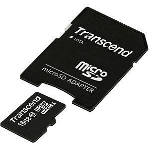CARD 16GB Transcend MicroSDHC