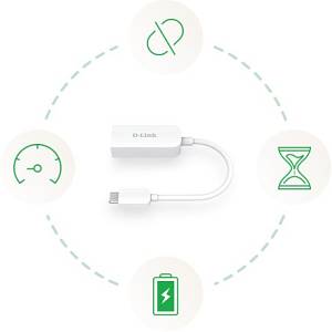 USB D-Link DUB-E250 USB-C / Thunderbolt 3 2.5GBase-T x 1