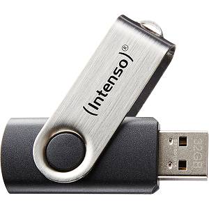 STICK 8GB USB 2.0 Intenso Basic Line Black/Silver