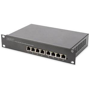 DIGITUS Switch 8-Port Gigabit 80W PoE Managed black