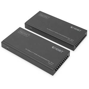 DIGITUS 4K HDBaseT 1x4 HDMI KVM Extender Set. 70m
