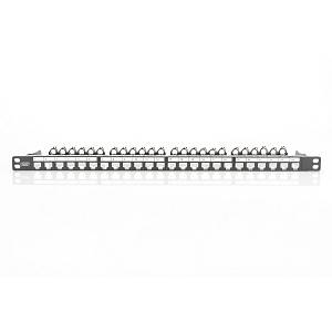 DIGITUS Patchpanel 0.5HE 24-Port Modular geschirmt black