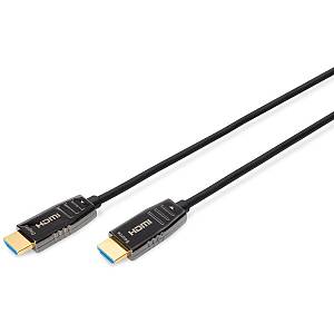 DIGITUS HDMI AOC Hybrid Glasfaserkabel UHD 8K 30m black