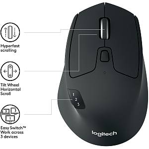 Logitech M720 Triathlon Bluetooth Optisch Maus
