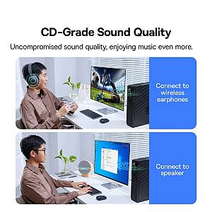 Baseus BA07 Bluetooth 5.3  USB Adapter Black