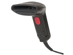 Manhattan Contact CCD Handheld Barcode Scanner, USB, 60mm Scan Width, Cable 152cm, Max Ambient Light 5,000 lux (sunlight), Black, Three Year Warranty, Box - Barcode scanner - handheld - 100 scan , sec - decoded - USB