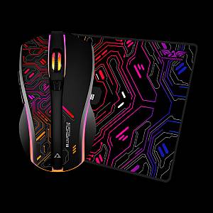 Armaggeddon Gaming Mouse Wired+2.4G Recharge FOXBAT-III CYBERPANK Black