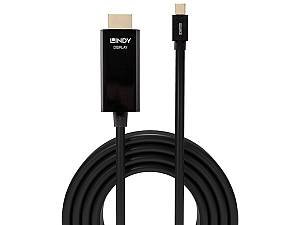 LINDY Mini-DisplayPort an HDMI Kabel 4K30 (DP: passiv) 1m