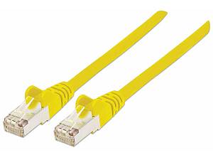 S/FTP 26 AWG, CAT7 Raw Cable, CAT6a Modular plugs, 1 m, Yellow