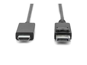 DIGITUS DisplayPort Adapterkabel DPort -> HDMIA St/St 8K 2m