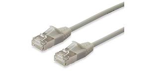 Equip Patchkabel Cat6A SlimFlex F/FTP 0.50m beig.LSZH 2xRJ45 Polybeutel