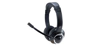 CONCEPTRONIC Headset Stereo AUX/Mikro/Bedien.       2.00m sw