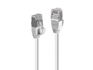 LINDY Patchkabel Cat.6A F/UTP Ultra Slim grau 0,3m