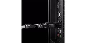 LINDY Patchkabel Cat.6A S/FTP grau 1,5m verriegelbar