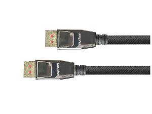 Python DisplayPort 1.4 Kabel Nylongeflecht schwarz 5m