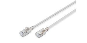 DIGITUS Patchkabel CAT 6A F/FTP Slim 3,00m grau