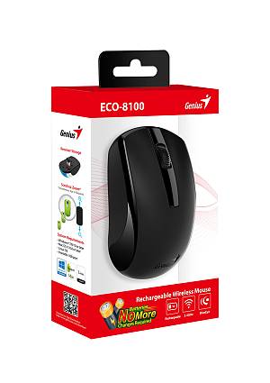 Genius Mouse Wireless Rechargeable ECO-8100 Black