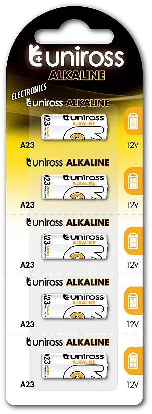 Uniross A23/23AE Alkaline Micro Battery (5pack)
