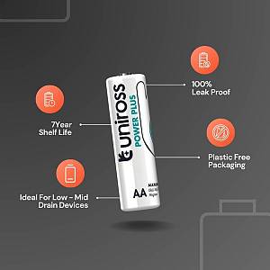 Uniross Alkaline AAA Power Plus Value Pack 10 Pcs (New)