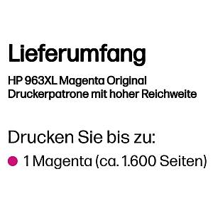 HP Tinte 963XL 3JA28AE Magenta