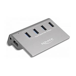 DELOCK USB 3.2 Gen 2 Hub mit 4 USB Typ-A Ports