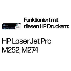 HP 201A , Cyan , original , LaserJet , toner cartridge (CF401A) , for Color LaserJet Pro M252dn, M252dw, M252n, MFP M274n, MFP M277c6, MFP M277dw, MFP M277n