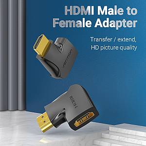 Vention HDMI Adaptor Male to Female 270 Degree Vertical Flat 4K60Hz AIQB0