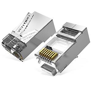 Vention NETWORK Connectors CAT6A FTP Modular Plug IDFR0-50 (50-Pack)