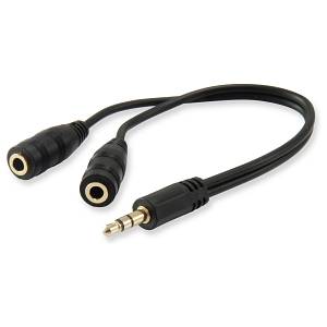 Equip Audiokabel Splitter 3.5mm 1x St/2x Bu