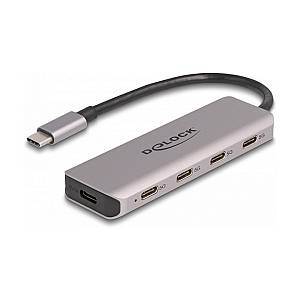 DELOCK USB 5 Gbps 4 Port USB Type-C Hub mit USB Type-C Anschluss