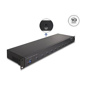 DELOCK 48.26cm 19Zoll Industrie Hub 10 x USB 10 Gbps Typ-A