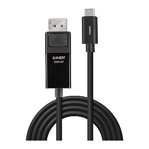 LINDY USB Typ C an Displayport 4K60 Adapterkabel mit HDR 2m