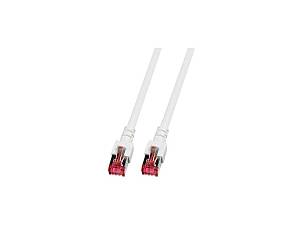 EFB-Elektronik ECOLAN , Patch cable , RJ-45 (M) to RJ-45 (M) , 20 m , pairs in metal foil (PiMF) , CAT 6 , halogen-free , white