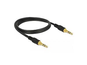 Delock - Audio cable - stereo mini jack male to stereo mini jack male - 1 m - black