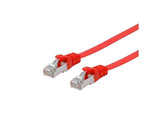 Equip Patchkabel Cat6A Flat U/FTP 2xRJ45  2.00m     rot LSZH Polybeutel