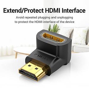 Vention HDMI Right Angle Adaptor Male to Female 90 Degree 4K60Hz AIOB0