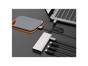 CONCEPTRONIC  4-1 Dock USB-C->3xUSB-C/100WPD         25cm gr