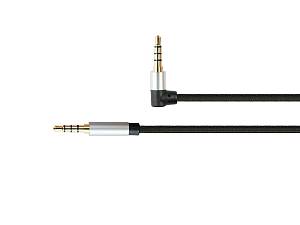 PYTHON Audiokabel 4-pol , 3.5mm Klinke gewinkelt 0.5m - Cable - Audio/Multimedia - 4-pole