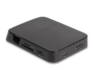 DELOCK Smartphone Dockingstation 4K mit integrierter Halt.