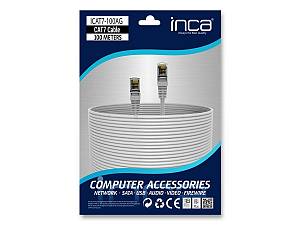 INCA Ethernetkabel ICAT7-100AG S/FTP1 23 AWG CAT7-Kabel 100M