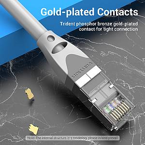 Vention NETWORK Cable CAT6A SFTP 3.0m Grey IBHHI