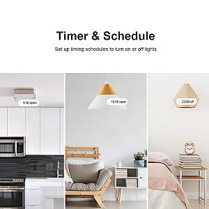 Sonoff T2EU1C-TX WiFi Smart Wall Touch Switch 1-Button White